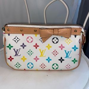 Monogram multicolore pochette Louis Vuitton purse without strap